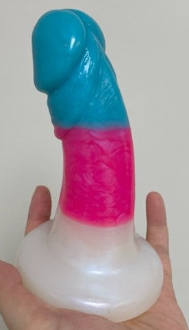 ONE OF A KIND Medium Bent Blue Pink & White