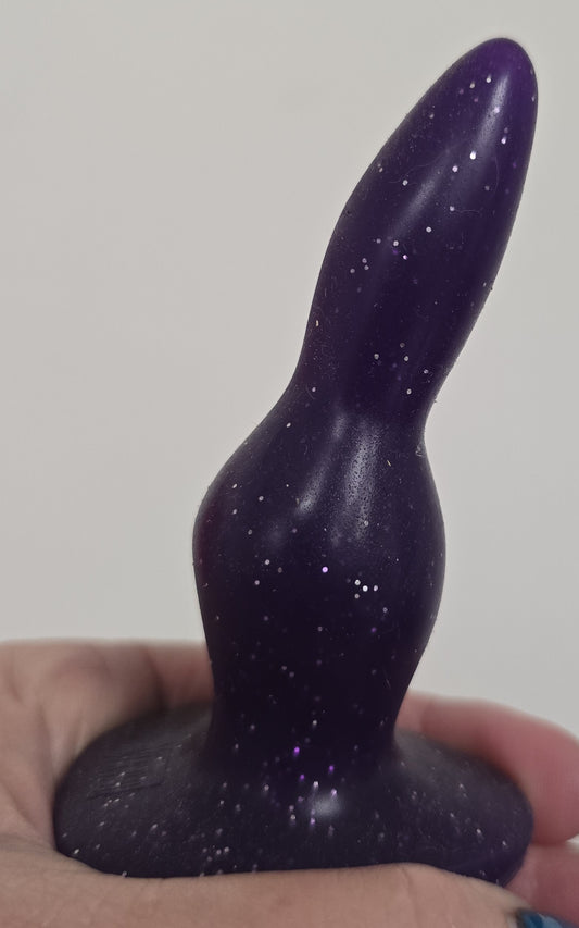 ONE OF A KIND Buddy Eggplant Purple with Glitter