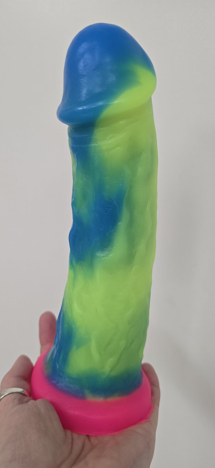 ONE OF A KIND Cash Yellow Blue & Green w/ Pink base