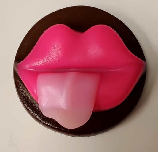 LIMITED EDITION SADDLE MOUTHING OFF PINK AND CHOCOLATE